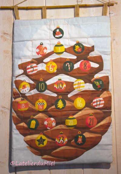 Calendrier de l'Avent pomme de pin